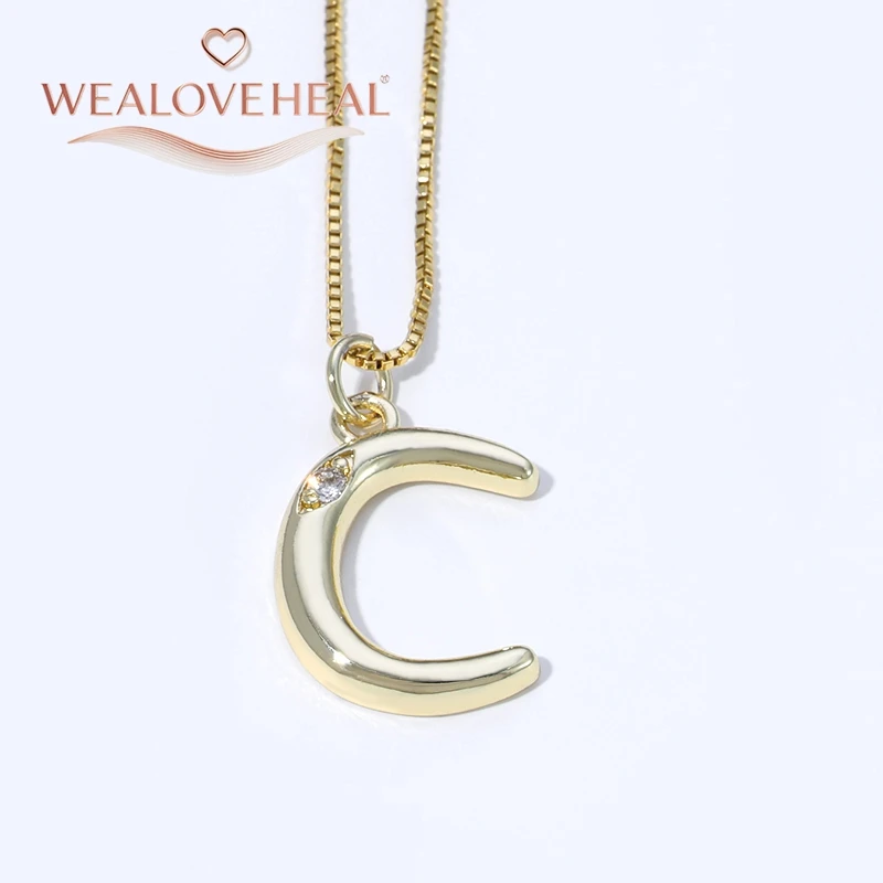 muttertagsgeschenk，Luxuriöse Halskette mit Initialen von A bis Z aus 18 Karat vergoldetem Messing, glänzender CZ-Buchstabenanhänger, minimalistischer Alphabet-Schmuck für Frauen, individuelles Namensgeschenk – Detail 21