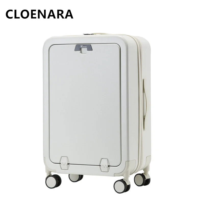 COLENARA-Trolley Case de abertura frontal com laptop, bagagem de embarque forte e durável, mala de alta qualidade, 20 ", 22", 24 ", 26"