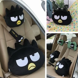 Sanrio Bad Badtz Maru Plush Toy Headrest Seat Belt Cover For Car Seat Back Cushion Japanese Style Plushies Xmas Gifts For Girl