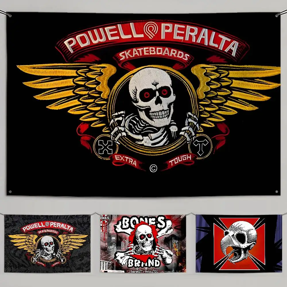 S-لوح التزلج العلم أعلام مخصصة الجدار الشنق نسيج في الهواء الطلق ديكور العلم خلفية بطانية #1