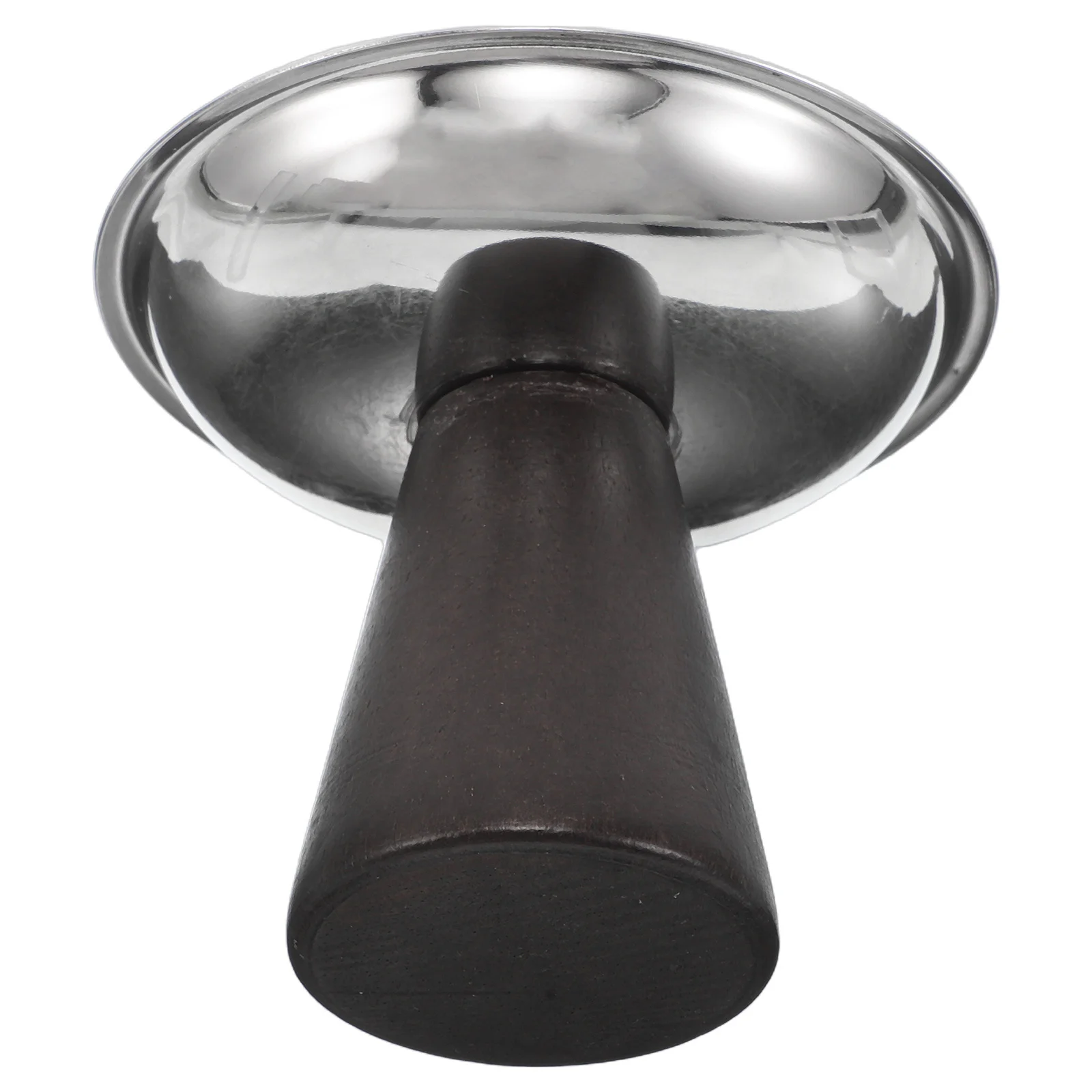 

100Ml Stainless Steel Dessert Bowls Footed Goblet For Puddings Ice Cream Yogurt Parfait Serving Cup Retro Wooden Base Sundaes