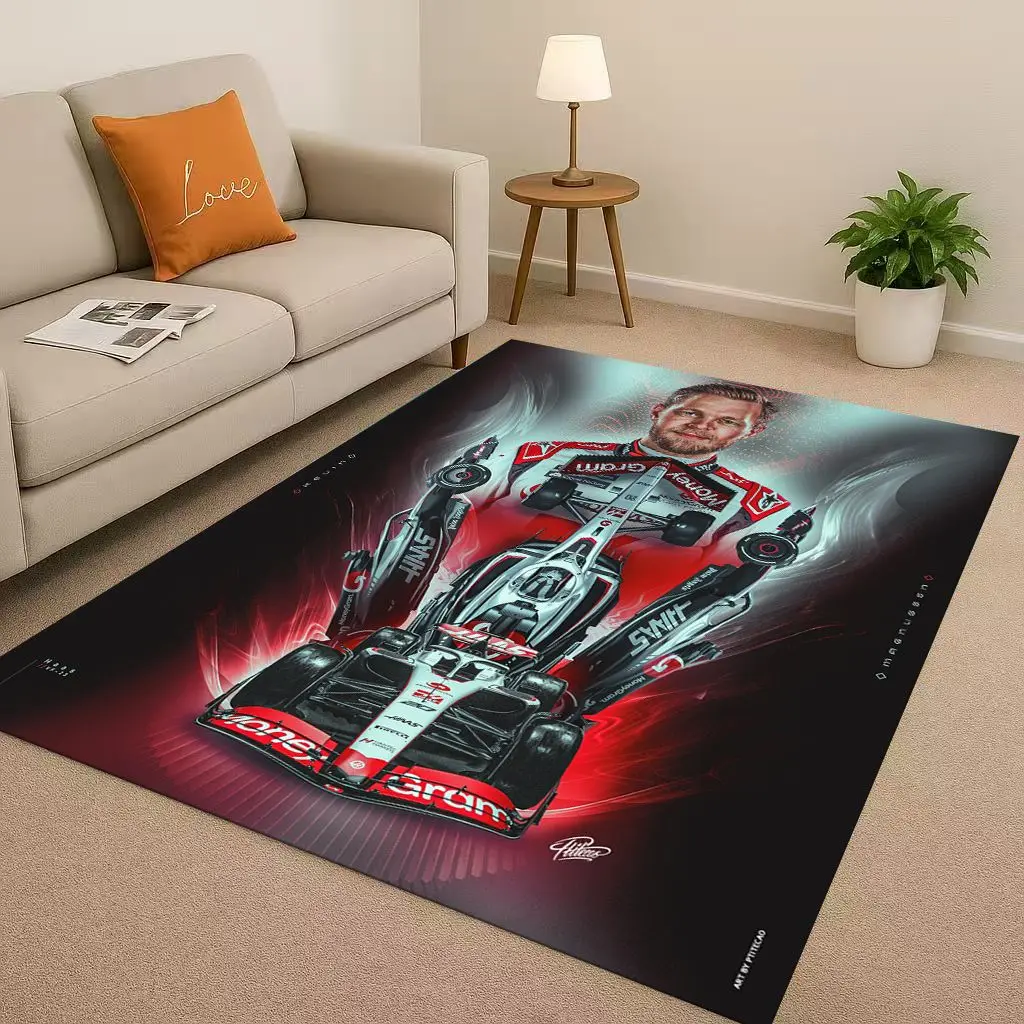 27 Style Racing Car Racer Driver Star Living Room Non-Slip Area Rug Carpet for Bedroom Playroom Sofa,Home Decor Doormat Kids