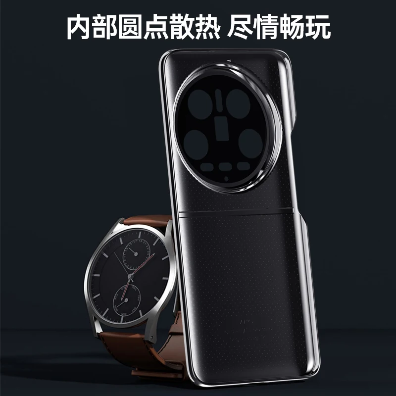 Etui na Xiaomi 14 Ultra luksusowe skórzane obiektyw zapobiegający upadkowi pełne pokrycie ochronna tylna pokrywa dla Mi 14Ultra odporny na wstrząsy zderzak — zdjęcie produktu 6