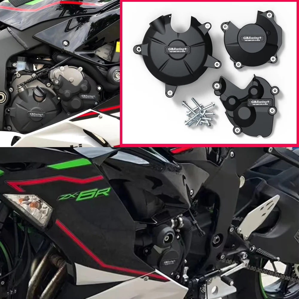 Motocross Accessorie Engine Cover Protection for Kawasaki ZX6R ZX-6R 2007 - 2024