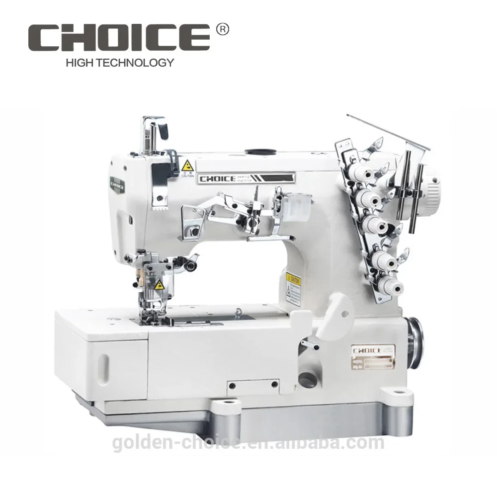 GC562-08AC High speed Flat bed Interlock Industrial Sewing Machine for t shirt bottom hemming