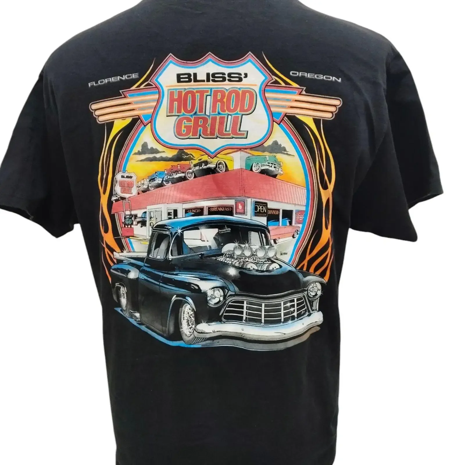 T-shirt Vintage Bliss Hot Rod Grill Antique Car, t-shirt graphique unisexe confortable et délavé, streetwear vintage pour un usage quotidien