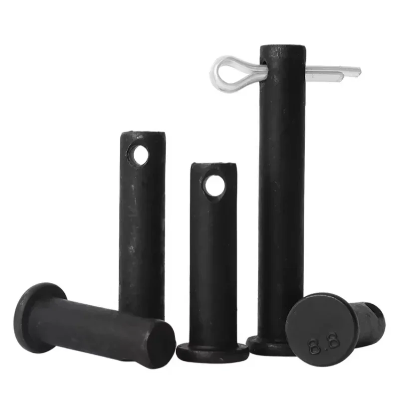 8.8 Klasse Schwarzer Hochfester Gabelkopfbolzen mit Splint-Set M16-M25 Flachkopf-Positionierungsstift – Detail 5