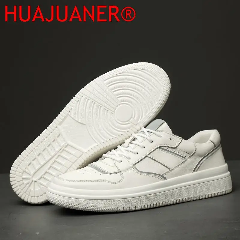 Male Breathable Comfy All-Match Climbing Shoes Men Leather Casual Leisure School Sneakers Men's Social School Hiking Shoes