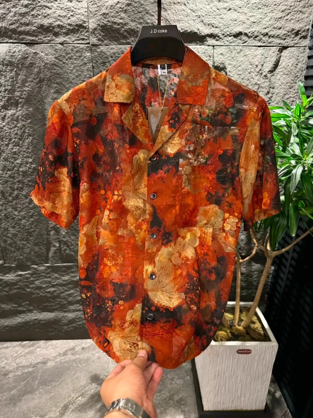 

Летняя новинка: мужская рубашка с кубинским воротником, высококачественная, повседневная, стильная, деловая, европейский дизайн, премиум-класса.