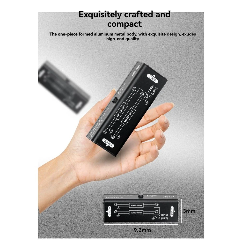 B92B-Spot Effectively Eliminates Noise Mini Audio Passive Isolator 3.5Mm Built-In Audio Signal Isolation