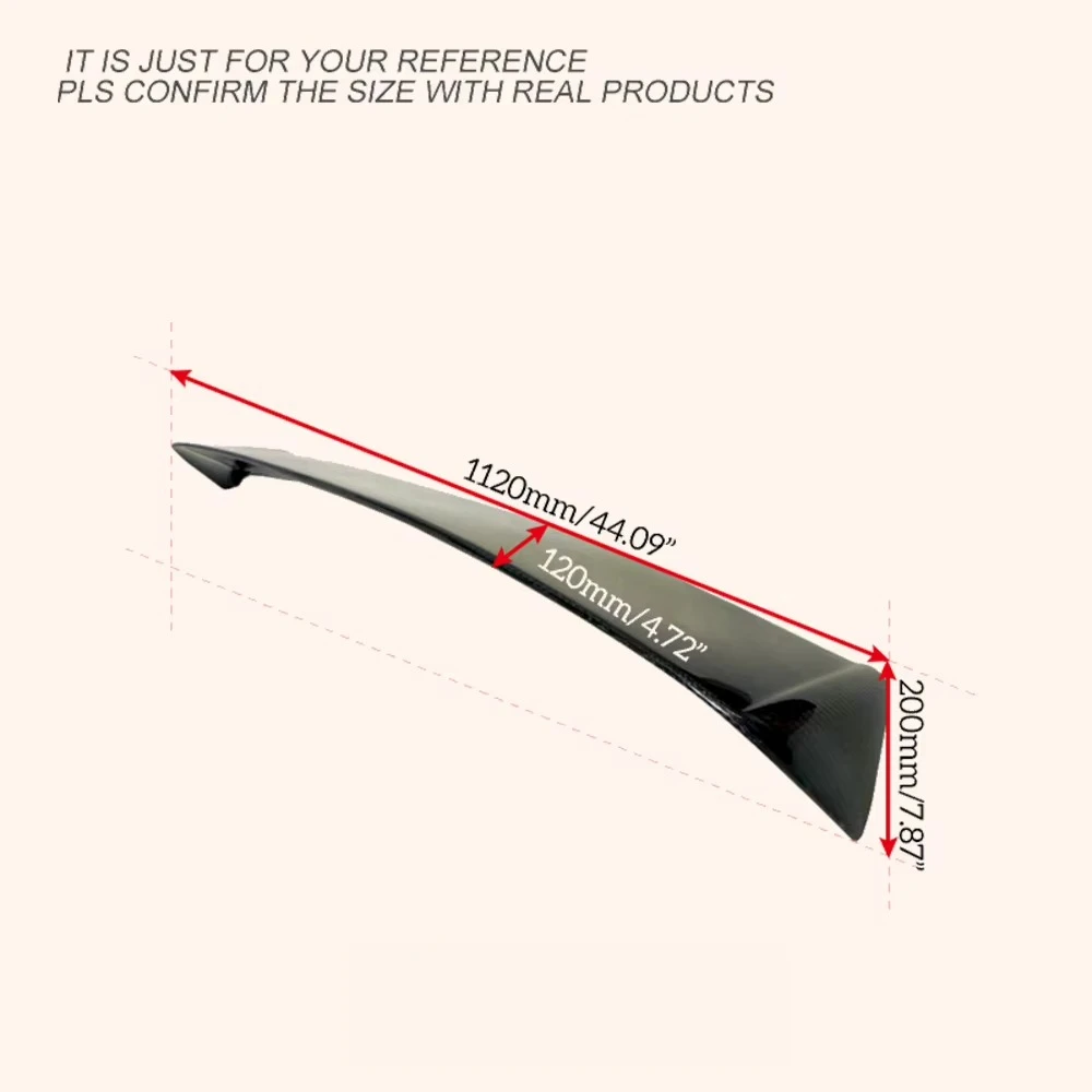FOR R32 GTR Carbon Fiber GTS D-Max Rear Roof Spoiler Wing High-quality and Modification 6