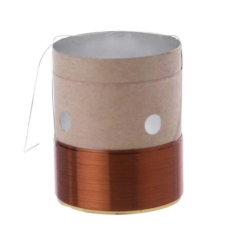 Speaker BASS Voice Coil 25.5MM Speaker Bass Voice Coil Subwoofer Speaker Repair 8OHM White Aluminum Sound Air 2x Drop Shipping