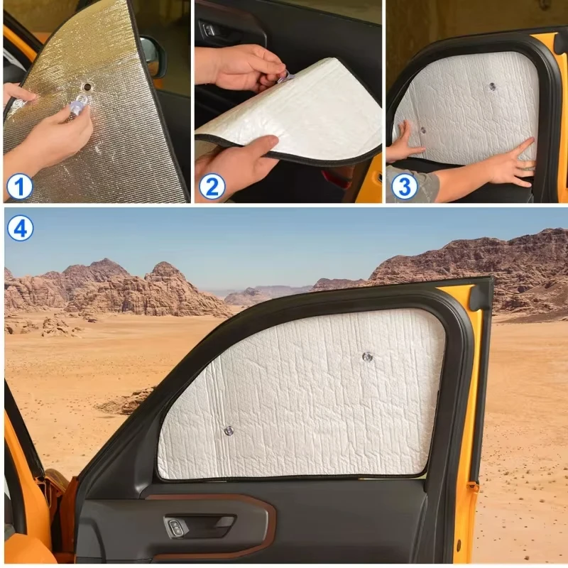 For Porsche Boxster Convertible 2013-2026 Full Set Car Window Sunshades UV Block Privacy Heat Insulated Foldable Car Curtain