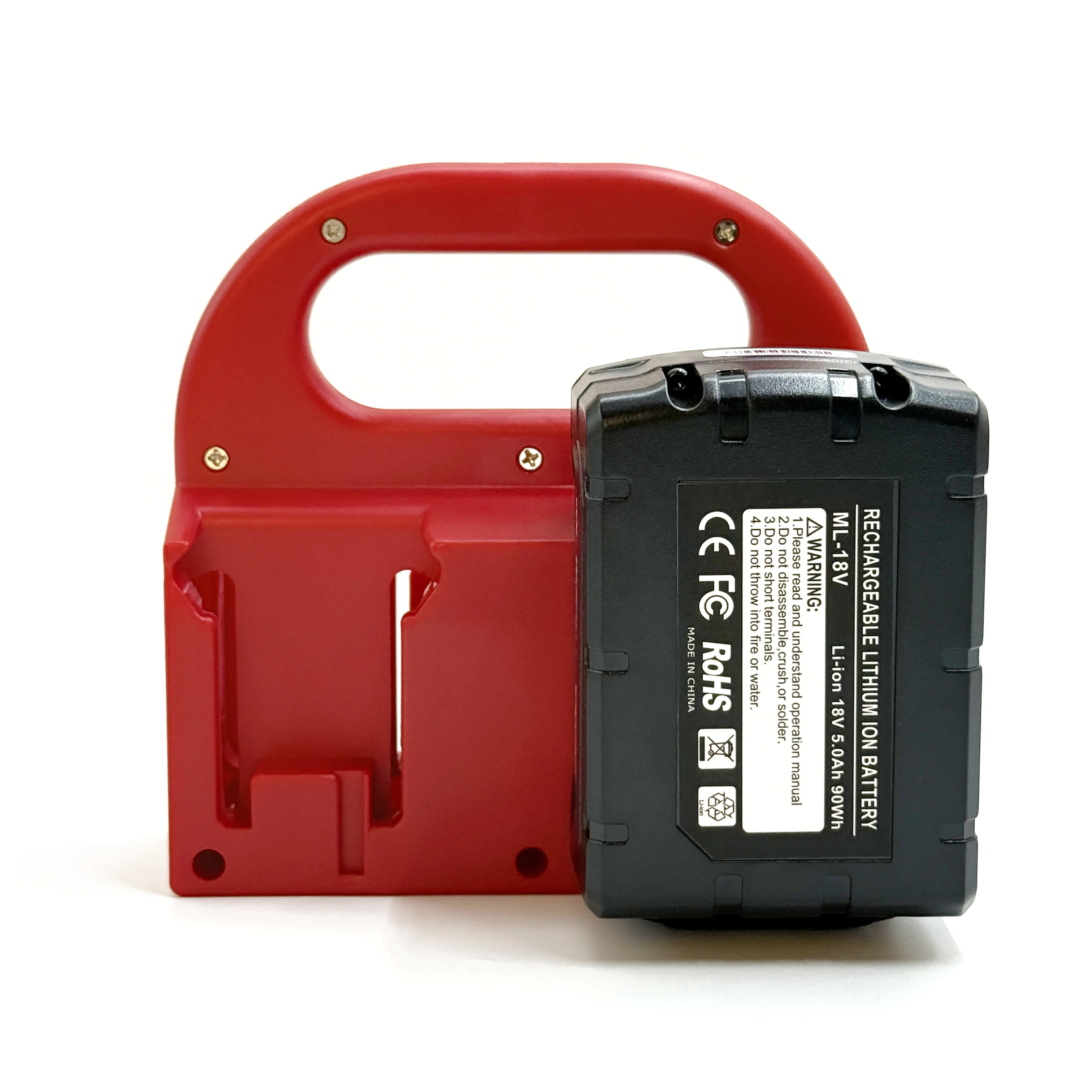 NEUER Batteriehalter für Milwaukee 18V Akkus, Halterung Passend für M 18 48-11-1815, für Arbeitsvan, Regal, Werkzeugkasten – Detail 6