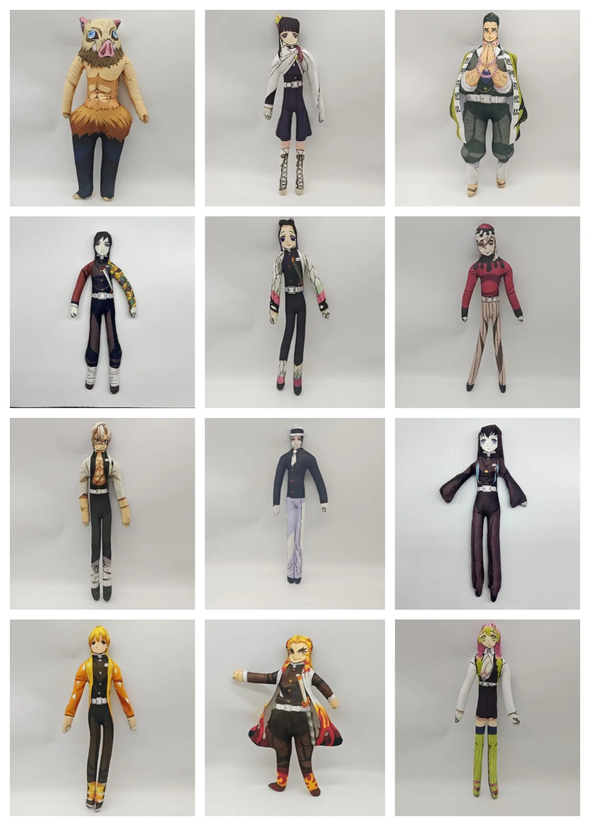 28cm Demon Slayer Kimetsu No Yaiba Abstract Doll Collectible My Wife Shinichi Mouse Plush Toy with Wire Frame for Shaping