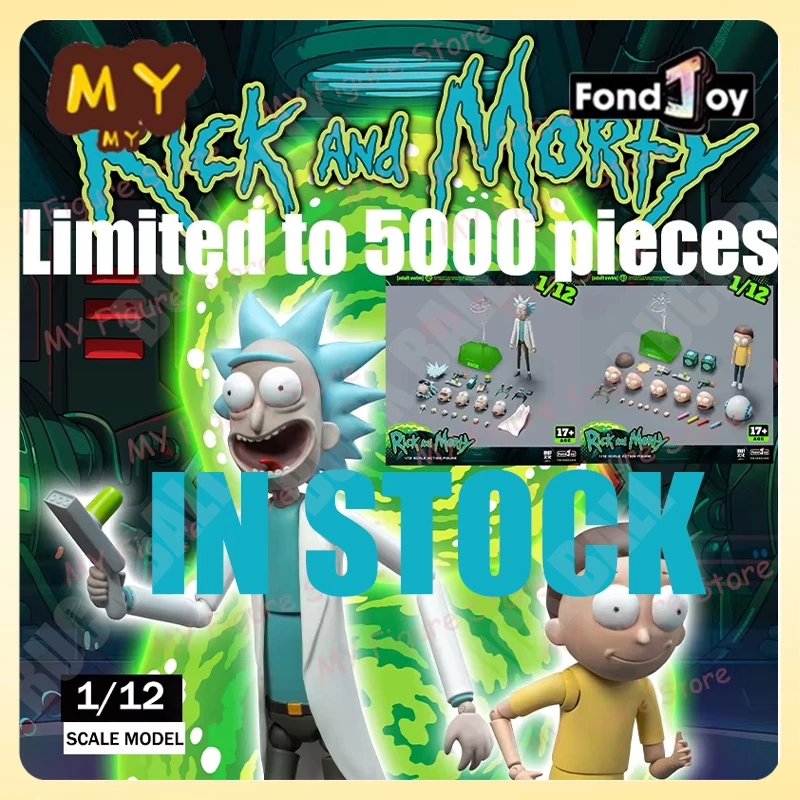 

IN STOCK FondJoy Rick And Morty Action Figure 1/12 Adult Swim Rick Figure Morty Figurine PVC Joint Movable Kid Toy Boy Gift