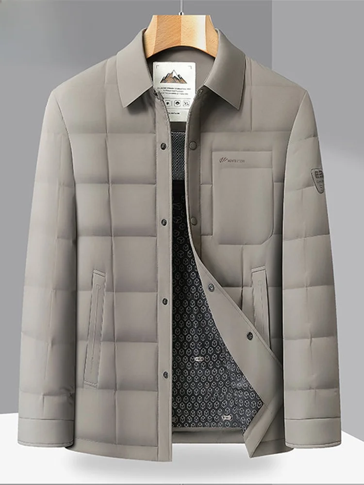 

Мужская куртка TUCANO с отложным воротником, легкая, ветрозащитная, теплая, новая коллекция Зима 2025, повседневный стиль, модная, из полиэфирного волокна