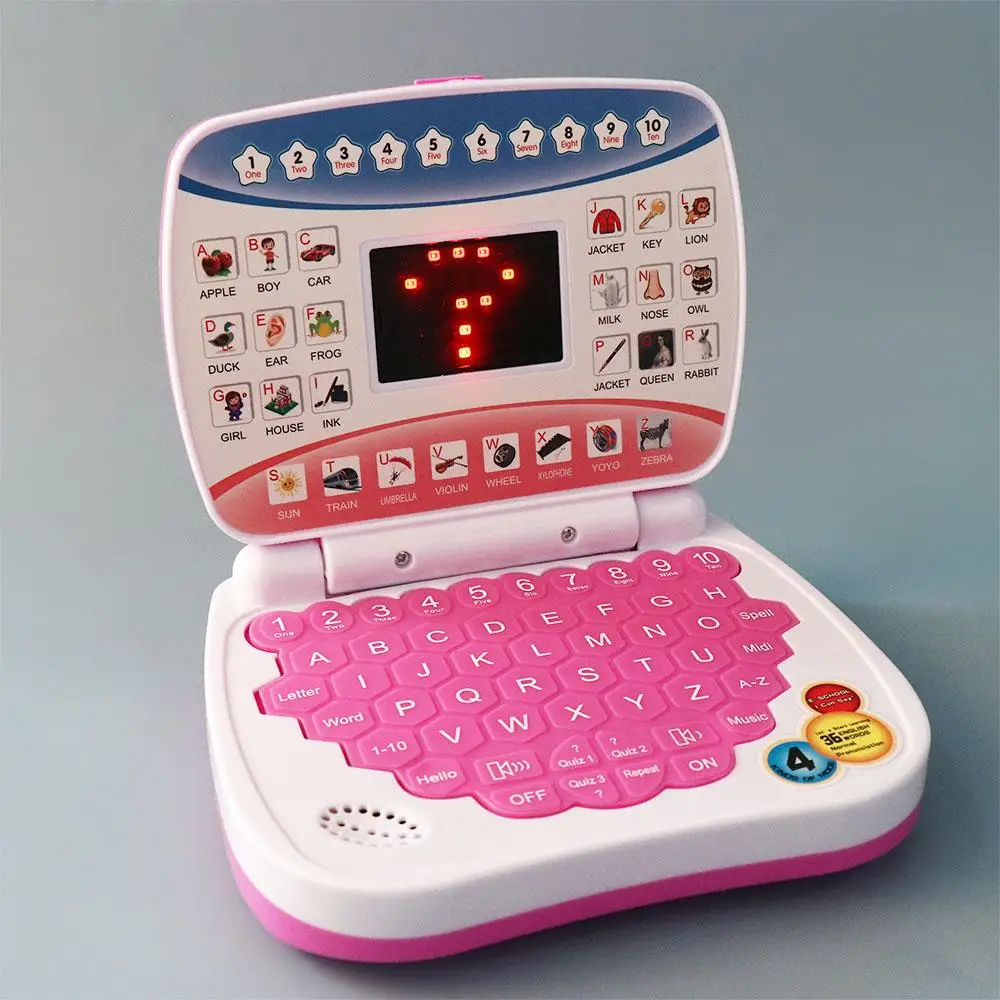 Macchina per l'apprendimento elettronico apprendimento della lingua inglese Mini Computer portatile per bambini con Mouse regalo giocattolo per Laptop inglese