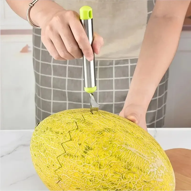 3PCS Stainless Steel Fruit Tool Set Watermelon Ball Scoop Apple Corer Carving Knife Pulp Separator Professional Durable HomeTool