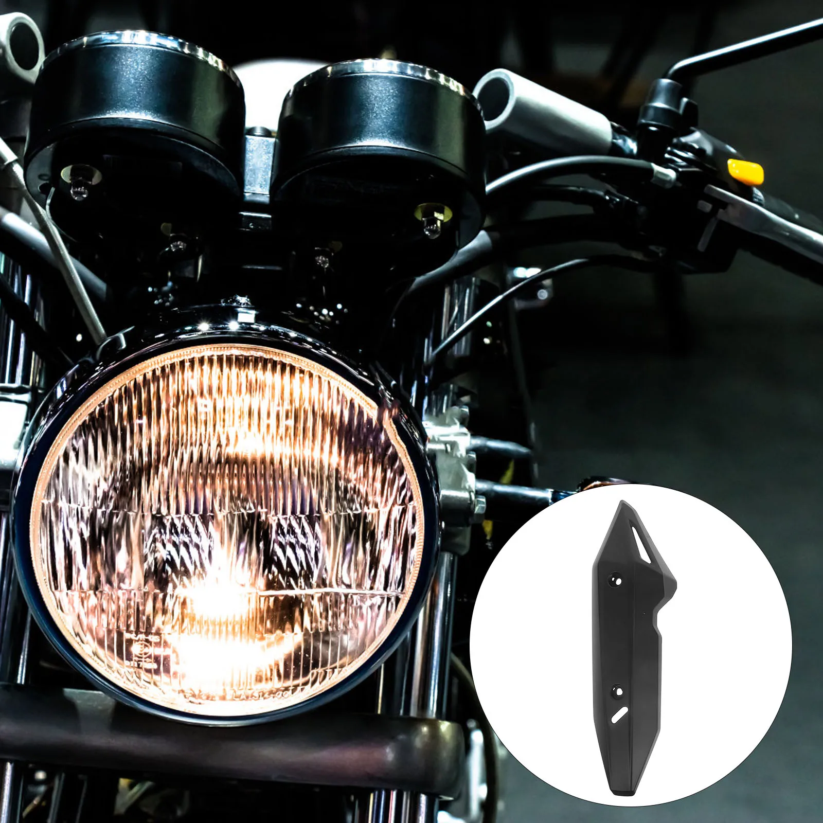

Sturdy Exhaust Pipe Cover Heat for Motorcycle Engine Insulation Protector Durable Plastic Wear Resistant Easy Clean