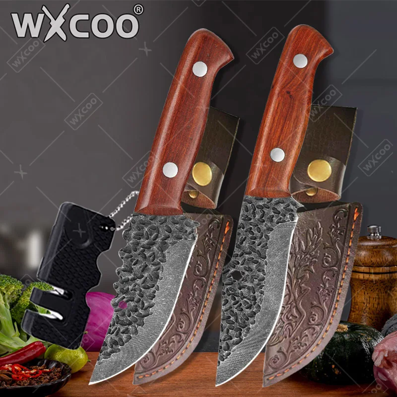 

Forged Kitchen Knife Sharp Slicing Fruit Utility Knife Fish Fillet Knife Stainless Steel Butcher Cleaver Knife Kitchen Supplies