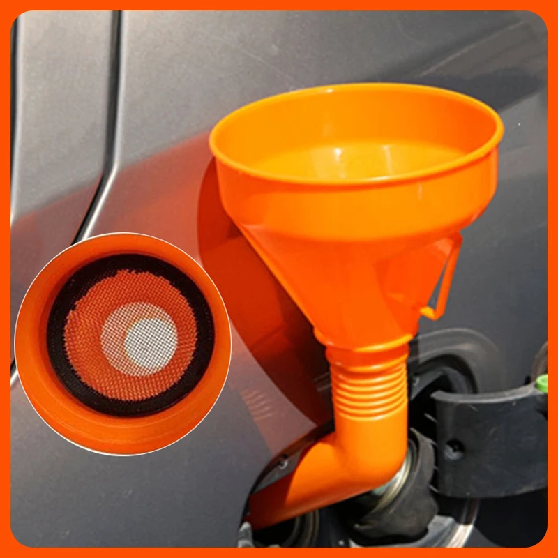 

Motorcycle Refuel Gasoline Engine Oil Funnel Refueling Funnel with Filter Moto Car Long Mouth Funnels Car Repair Filling Tools