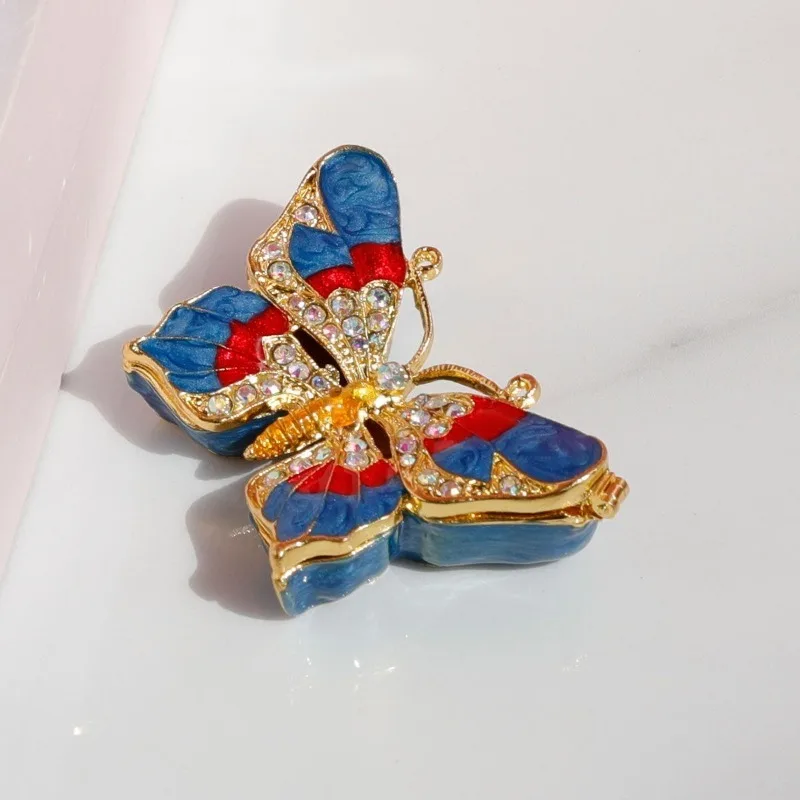 

Органайзер для ювелирных изделий с бабочками, чехол для хранения подарков на день Святого Валентина, кольца, серьги, витрины, подарочные держатели для колец, витрины