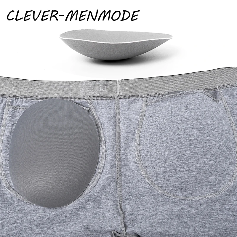 CLEVER-MENMODE Männer sexy Butt Enhancement Boxer abnehmbare Schwamm Pad Hosen Hip Lift u Tasche Body Shaping Dessous Homosexuell Uder pants