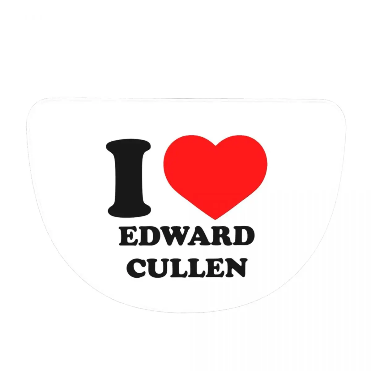 Edward Cullen Twilight Soft Flannel Half Round Doormat Non Slip Bathroom Mat Absorbent Floor Carpet for Laundry Room Bathroom
