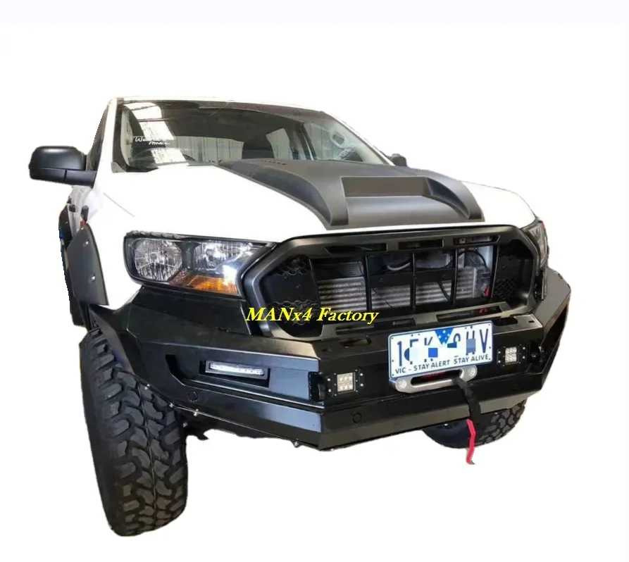 Manx4 Heavy Duty Front Bumper Steel Bull Bar For Ford Everest 16-21 U375