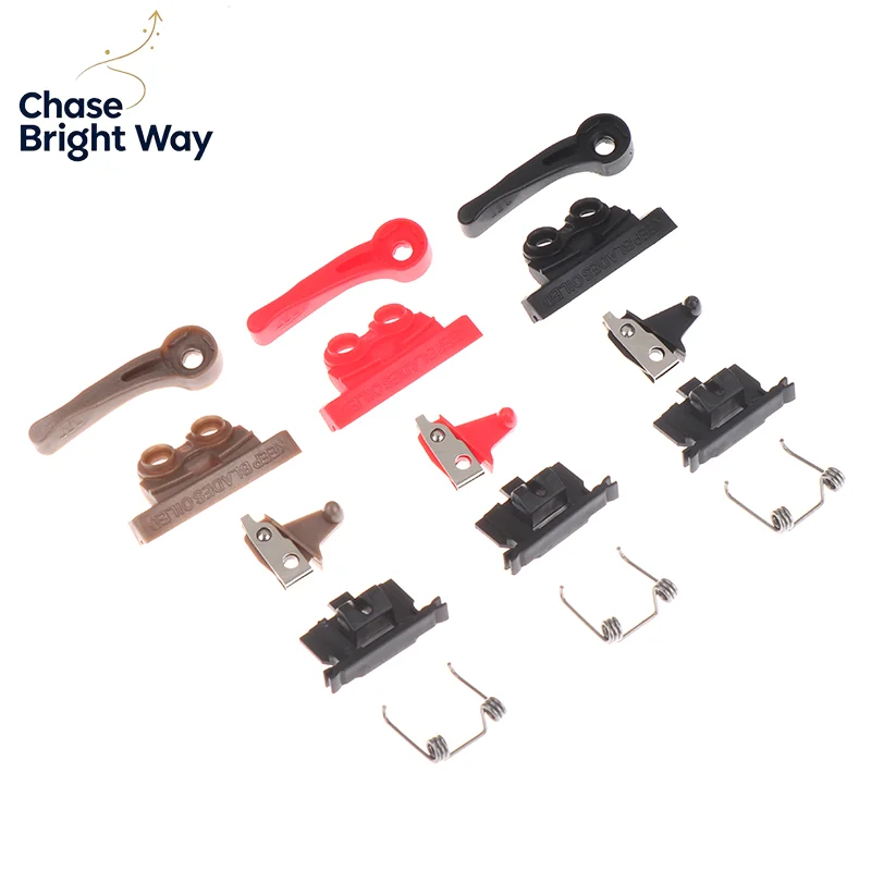 5Pcs Hair Clipper Swing Head Cover Switch Adjusting Rod Spare Parts for Electric Clippers 8591/8148