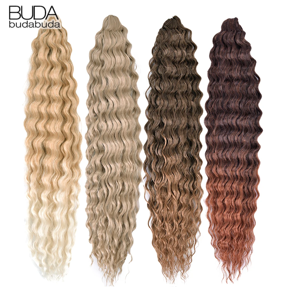 

Волосы Ariel Curl, 30-дюймовые волнистые волосы, вязанные крючком, синтетическая коса, омбре, светлый цвет, глубокая волна, плетение волос, наращивание волос