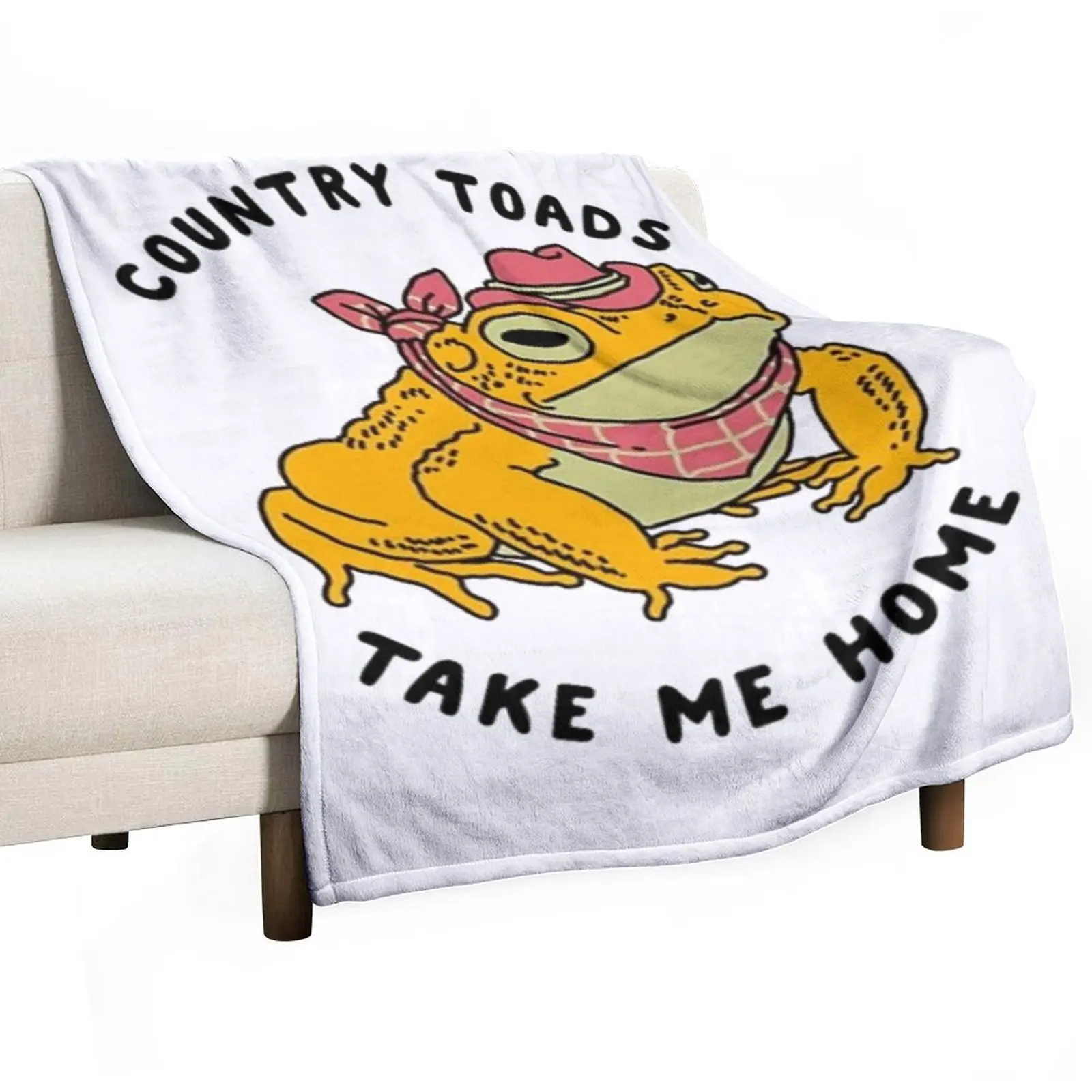 

COUNTRY TOADS TAKE ME HOME Throw Blanket Decoratives Hairys Decorative Throw Camping Blankets