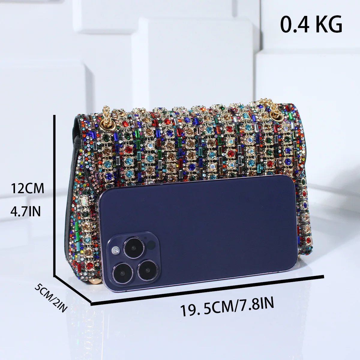 Luxury Designer Diamond Handbags Party Evening Clutch Purses For Women Versatile Rhinestone Shoulder Crossbody Chain Bag