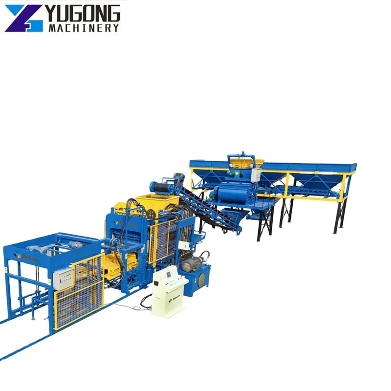 YG QT6-15 Fully Automatic Building Block Making Machine Hydraulic Press Concrete Brick Machine in Morocco Price