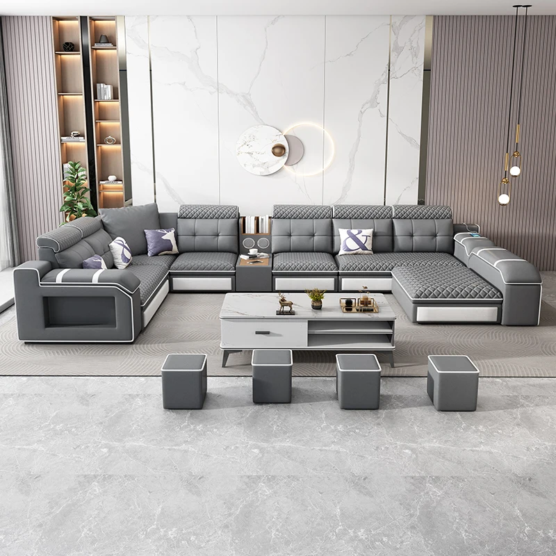 

Simple and modern apartment size removable and washable cat scratching cloth sofa combination corner princess living room