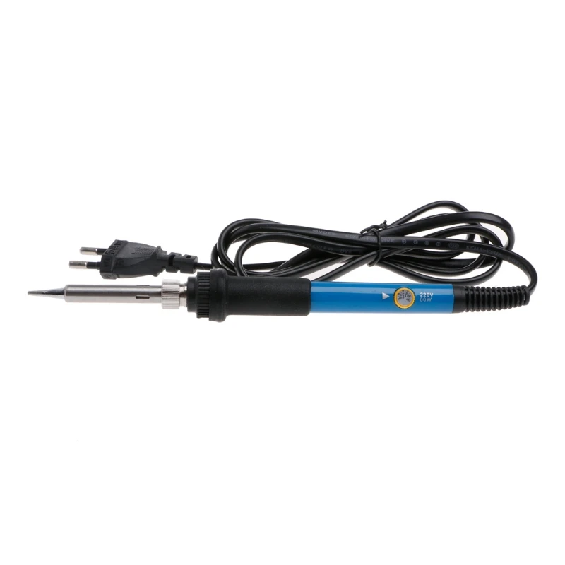 220V 60W Professional Adjustable Temperature Soldering Iron Welding Heating Pencil 200-480℃ EU For Lead-Free Soldering