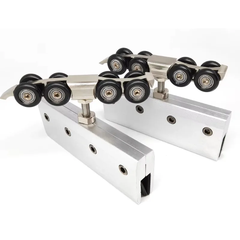 Effortless Gliding Aluminum Alloy Glass Sliding Door Roller 120kg Capacity Low Noise Rust-proof Design for Garage Door Hotel Use