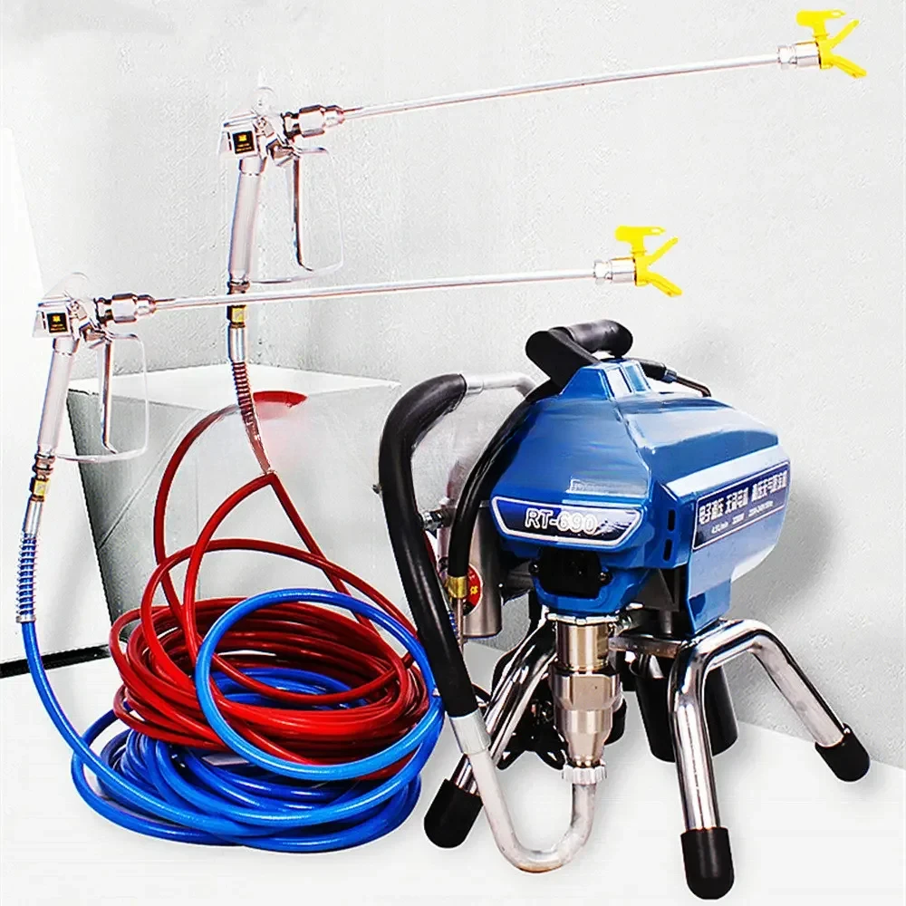 4800W 6.8L High-power Electric High-pressure Airless Spraying Machine Emulsion Paint Wall Household Sprayer Painting Machine