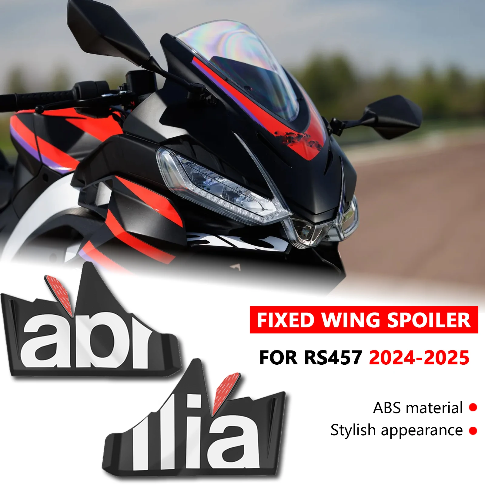 Przedni spoiler motocykla płyta dociskowa zestaw aerodynamiczny przednia owiewka dla RS457 rs 457 2024 2025 nowe akcesoria