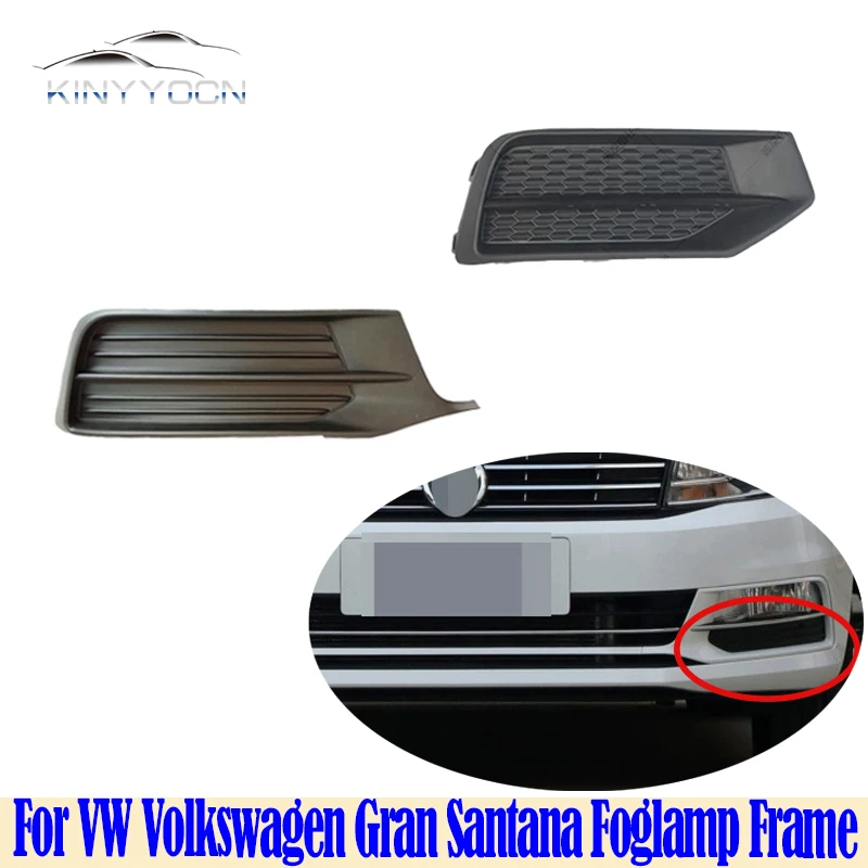 For VW Volkswagen Gran Santana  2016 17 18 19 20 Front Bumper Fog Light Cover Foglight Fog Lamp Foglamp Frame Lid