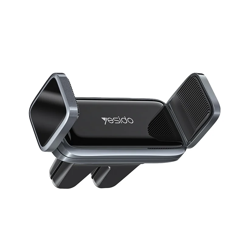 

YESIDO C124 360 Degree Rotation Dual Double Clip Air Vent Outlet Car Holder Cell Mobile Smart Phone Holder
