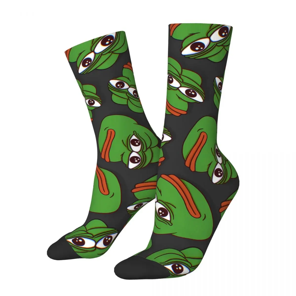 Face Face Pepe The Frog Kawaii Socks School Cartoon Pattern Socks