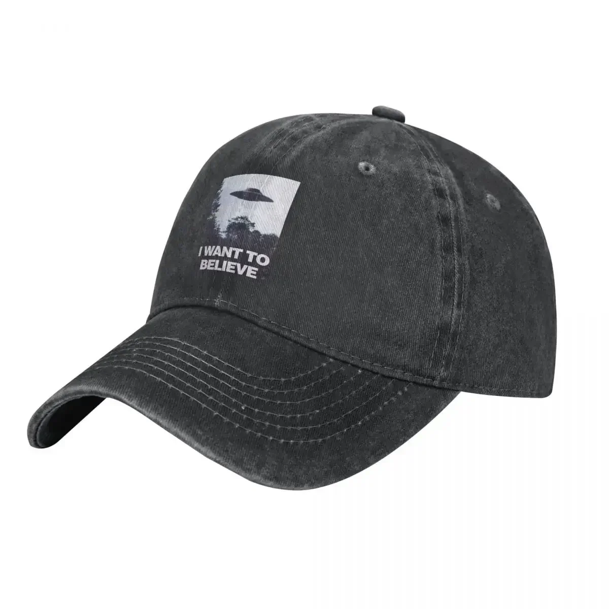X Files Baseball Cap I Want To Leave Outdoor Sports Sunscreen Washed Trucker Hat Unisex-Teens Y2k Cool Design Baseball Caps