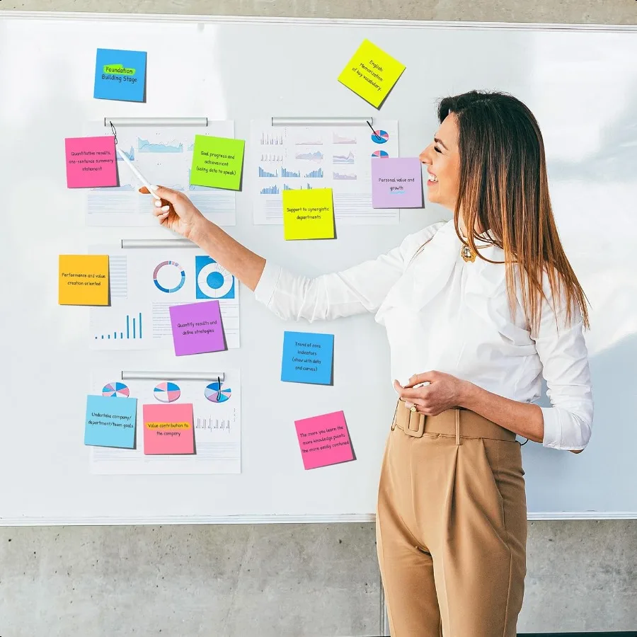 36 Pack Sticky Notes 3x3 in Post 9 Bright Colors SelfStick Note Pads it Strong Adhesive Easy to Post for Home Office Notebook