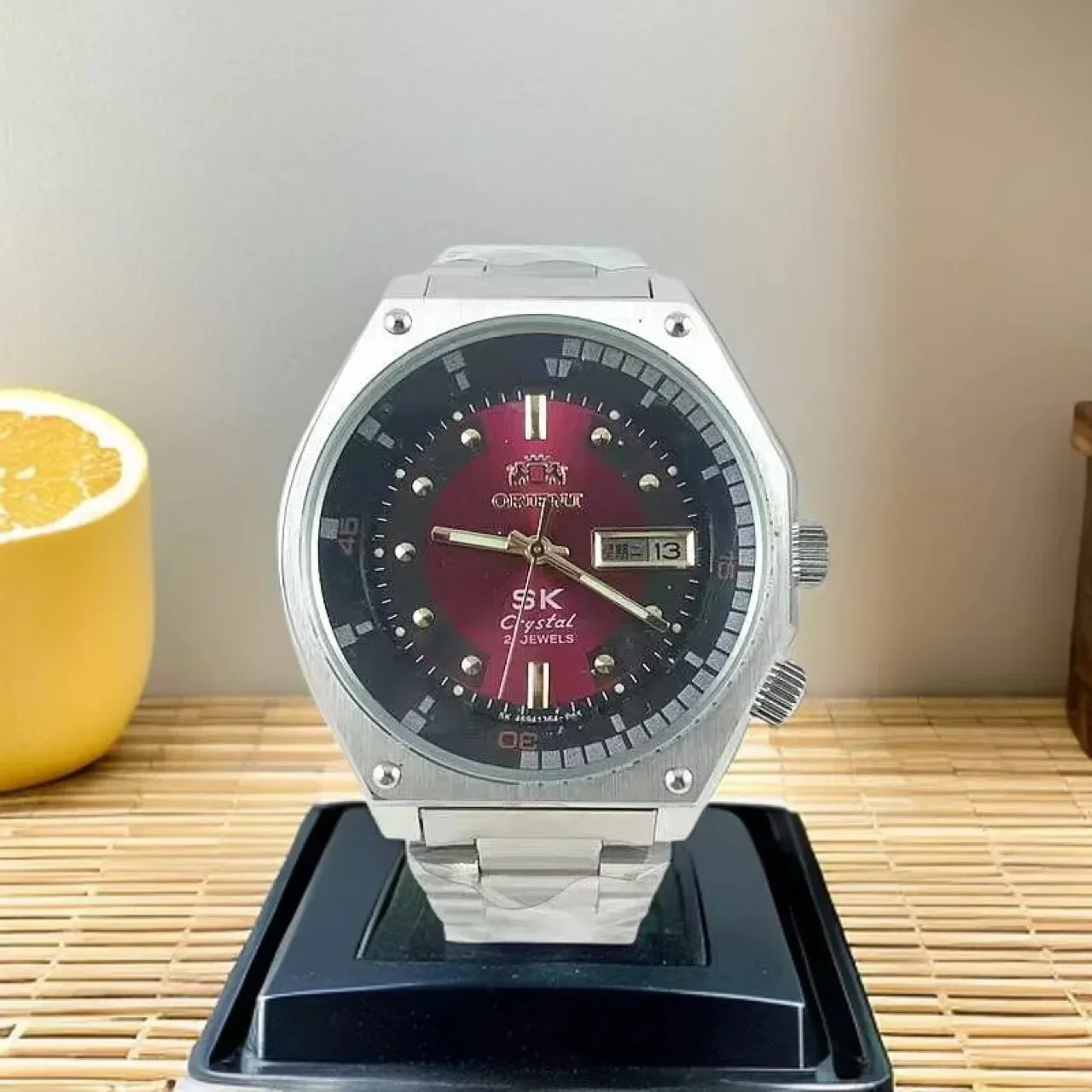 118A Store Oriental Sport Casual Automatic Japanese Mechanical Wrist Watch Unisex Full Function World Time Rotating Dial