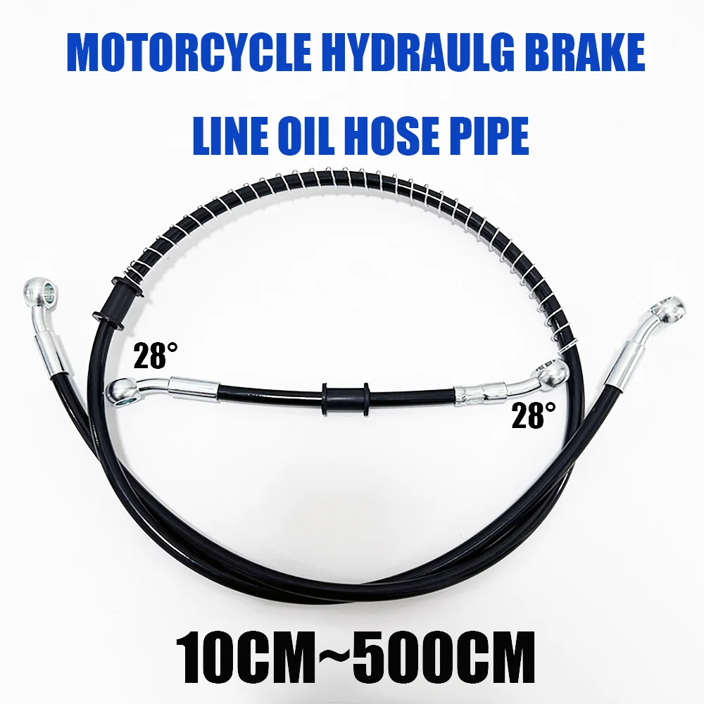 Motorcycle Hydraulic Brake Hose Nylon10~500cm Material Line Cable for Motorcycle Universal Racing Bike Brake ATV Clutch Oil Pipe