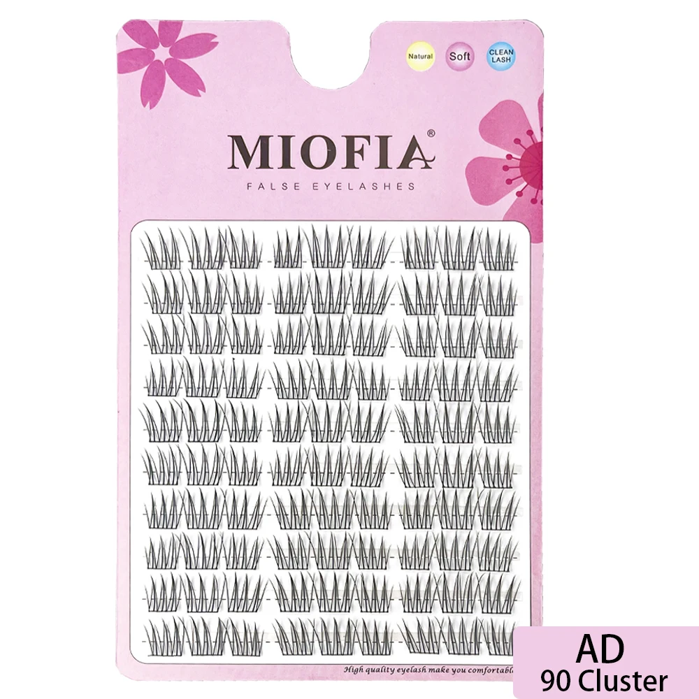 1 Box/90 bunches False Eyelashes Natural Eyelash Extension Individual Eyelash cluster Comic Eyelashes Makeup Lashes Tools