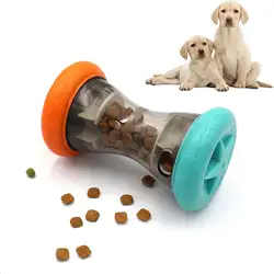 1pc Interactive Dumbbell Design Dog Toys Leaking Food Toy For Dog Slow Feeder Chew Toy Puzzle Interactive Toy 1pc Interactive Du