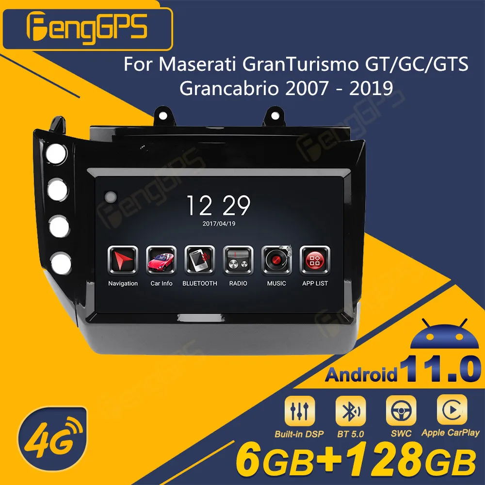 

Автомагнитола 2DIN для Maserati granтуризм GT/GC/GTS Grancabrio 2007-2019, Android, мультимедийный плеер с GPS